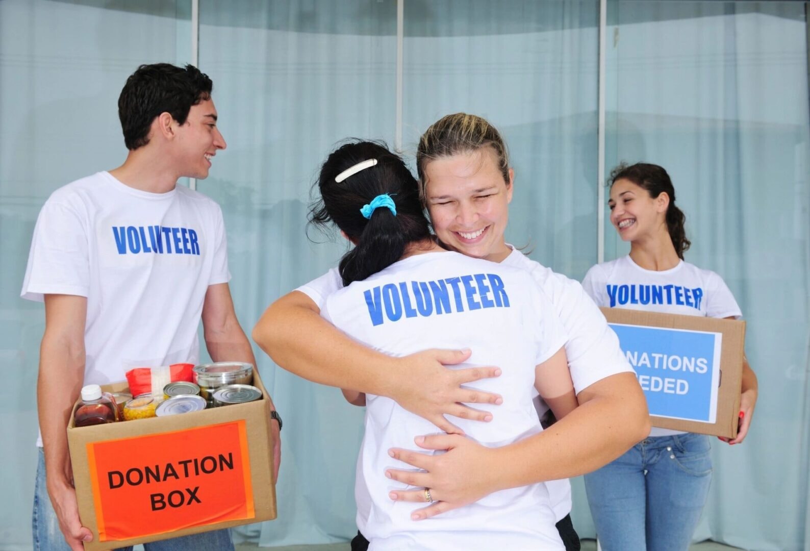 Community volunteers supporting Betty Lou's Pantry